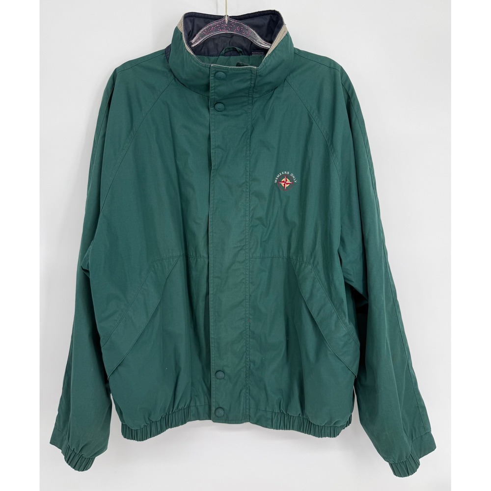 Members Only Mariner Jacket Mens Green Vintage Zip‎ Front Windbreaker Sz L